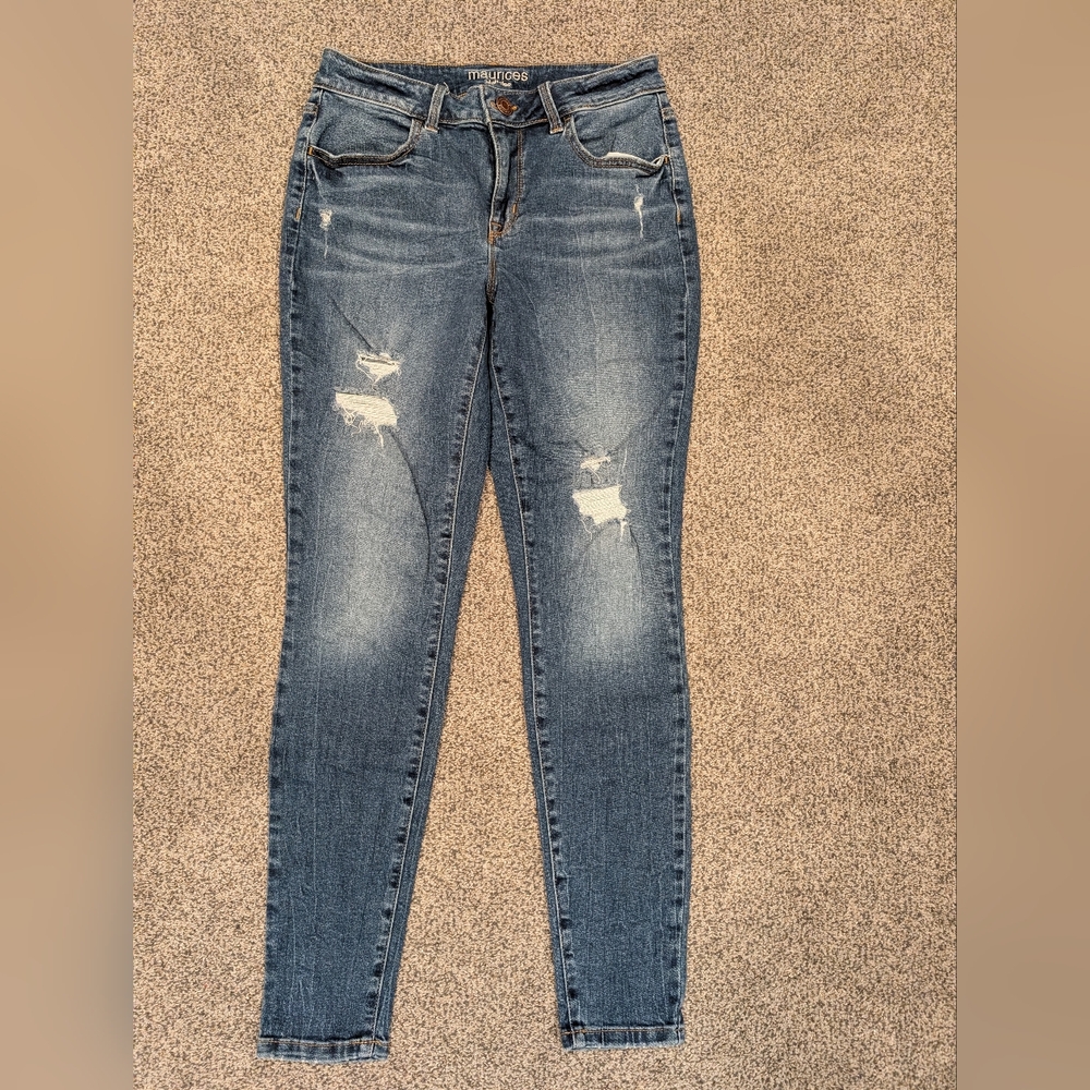 Maurices Distressed Skinny Jeans
